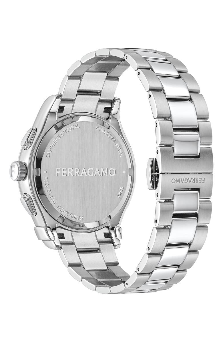 FERRAGAMO 1927 Chronograph Bracelet Watch, 42mm, Alternate, color, Stainless Steel