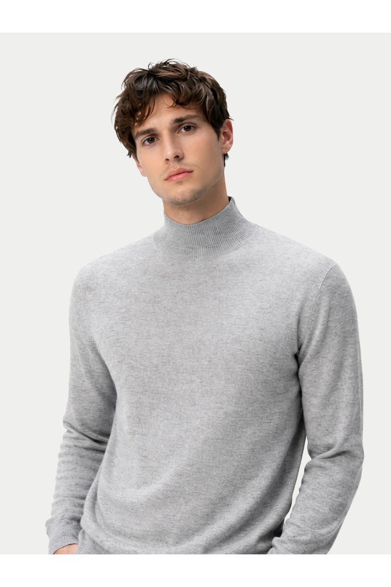 Timeless Mock Neck Cashmere Sweater, Alternate, color, high rise