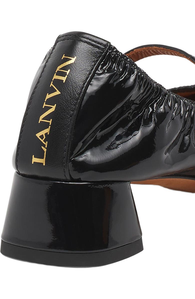 Lanvin Heeled Mary Jane in Glossy Leather, Alternate, color,