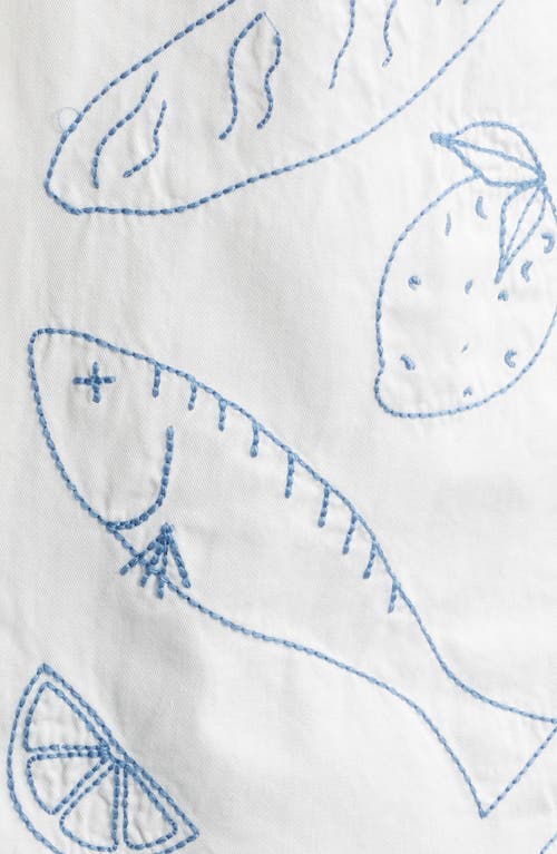 Service Works Picnic Graphic Camp Shirt In White