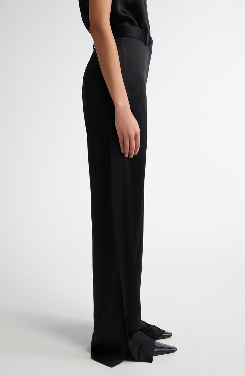 TOTEME Slit Cuff Trousers, Alternate, color, Black