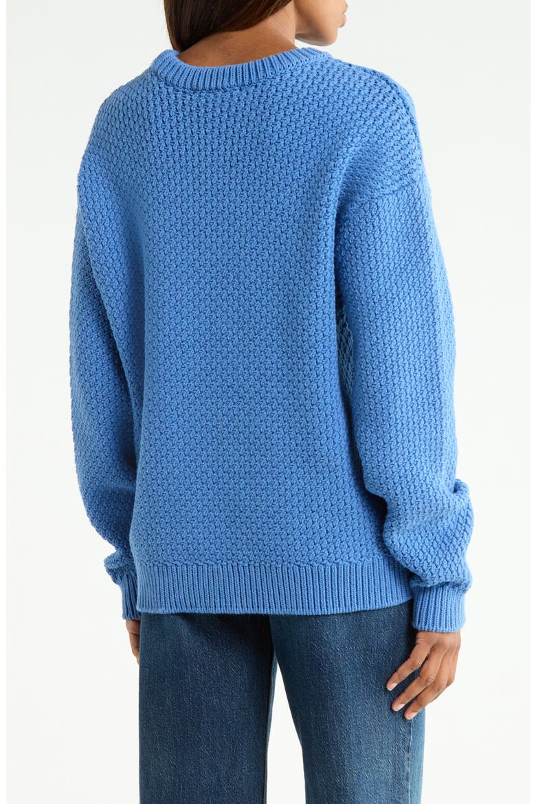 The Regatta Crewneck Cotton Blend Sweater, Alternate, color, ROYAL BLUE