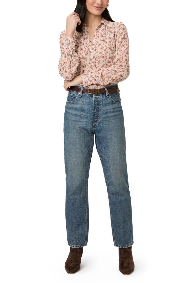 Billy High Waist Ankle Straight Leg Jeans, Alternate, color, SIGNATURE
