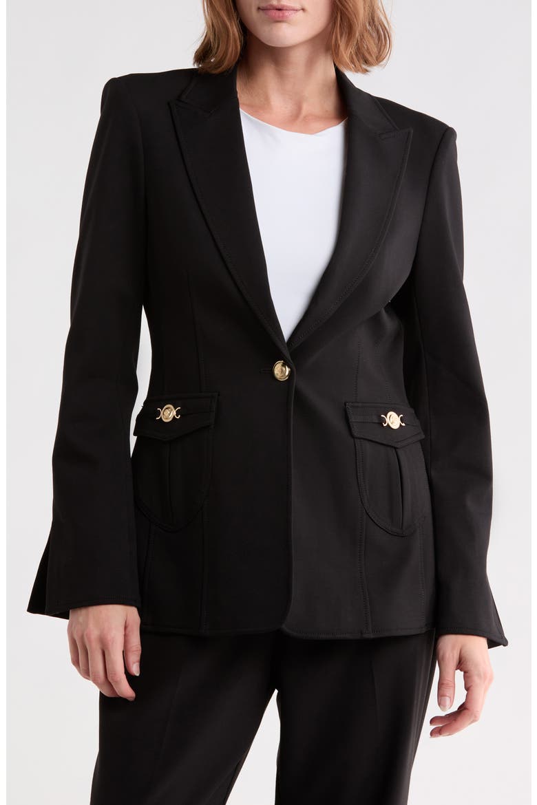 Sable Blazer, Main, color, BLACK