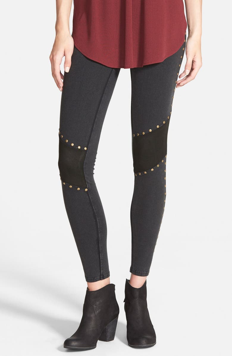 Sun & Shadow Stud Leggings, Main, color, 