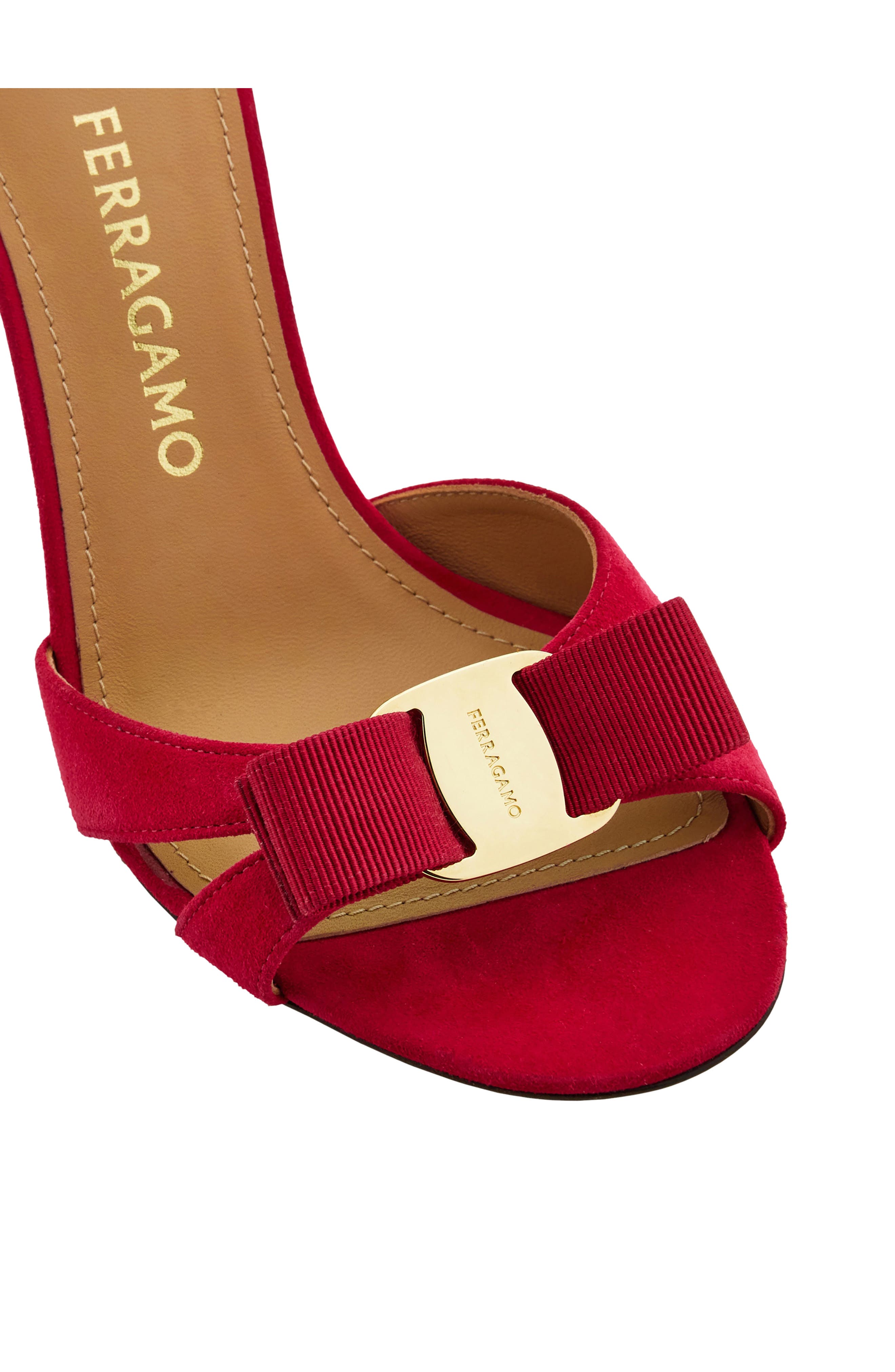 Roxy Vara Bow Ankle Strap Sandal, Alternate, color, NEW FUXIA BISCOTTO