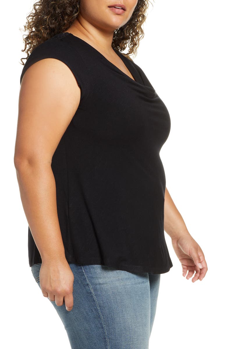 DR2 by Daniel Rainn Daniel Rainn Lace Knit Top, Alternate, color, 