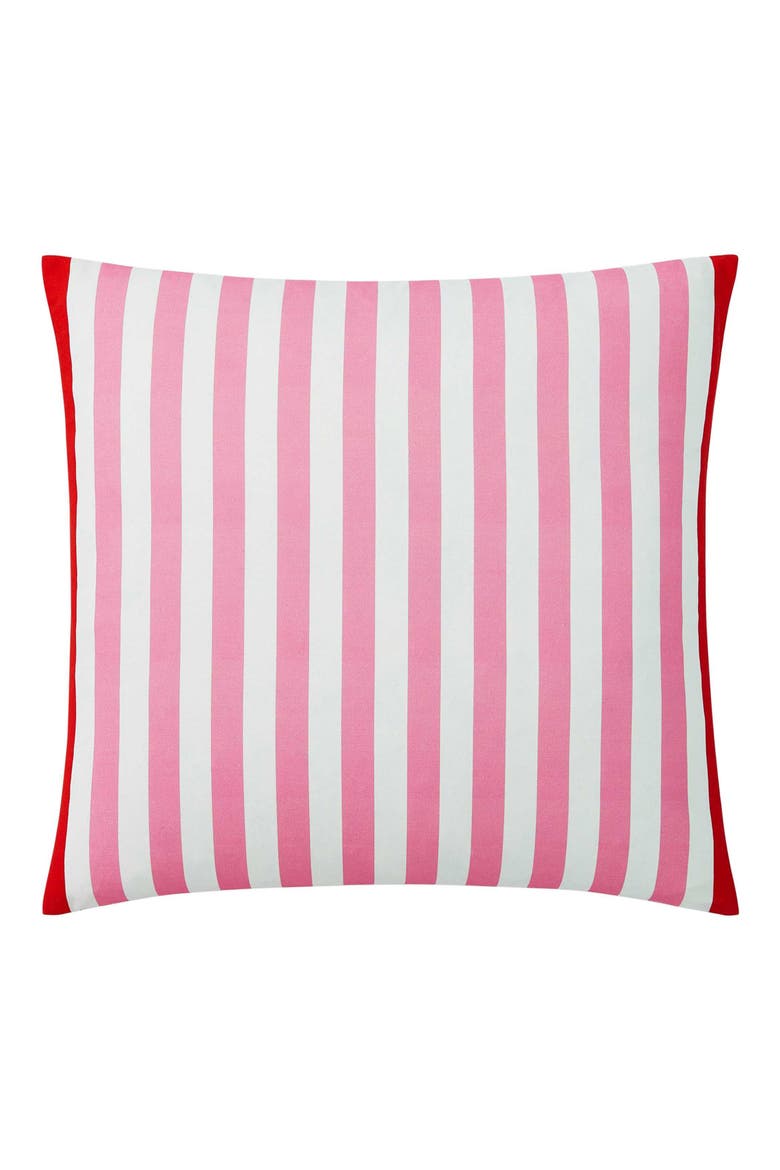 Beachfront Stripe Accent Pillow, Alternate, color, FLOWER PINK