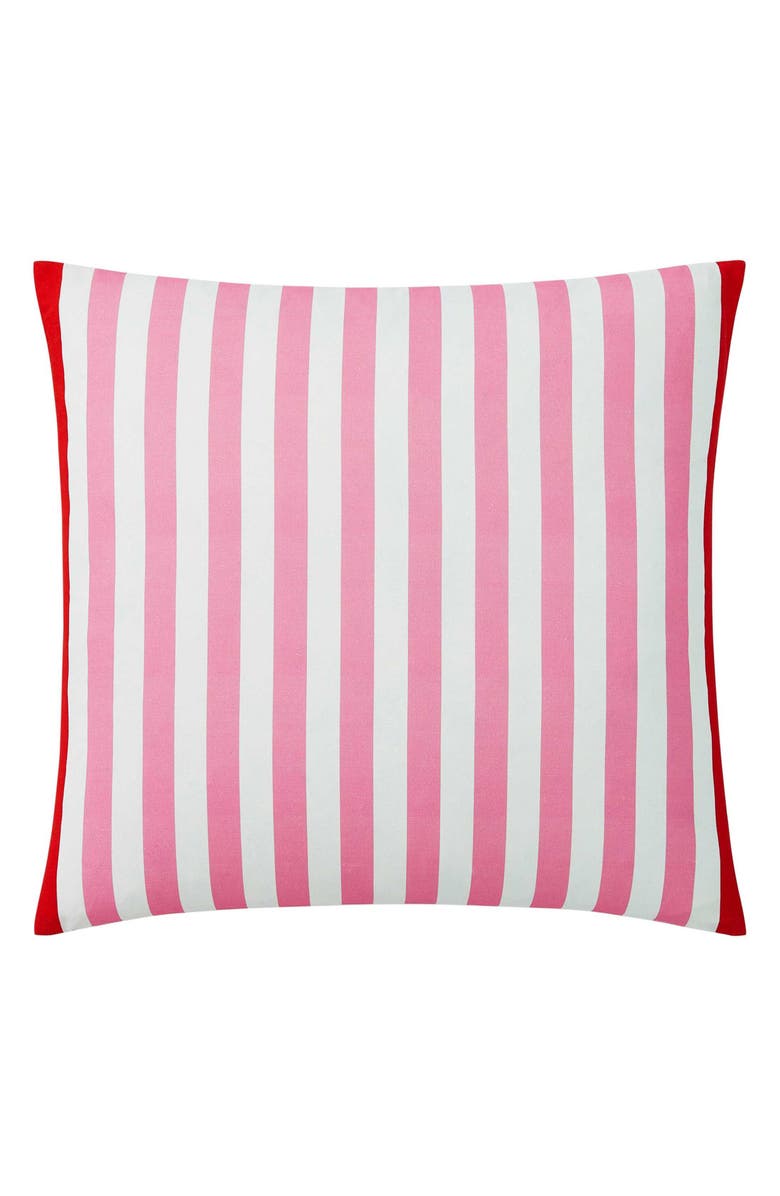 Tommy Hilfiger Beachfront Stripe Accent Pillow, Alternate, color, Flower Pink