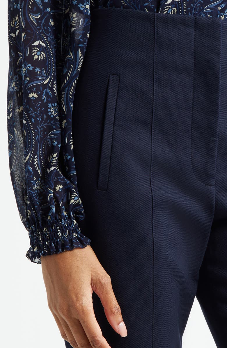 Veronica Beard Tindaya Pants, Alternate, color, Navy