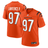 Nike Men's Nike Dexter Lawrence II Orange Cincinnati Bengals Game Jersey