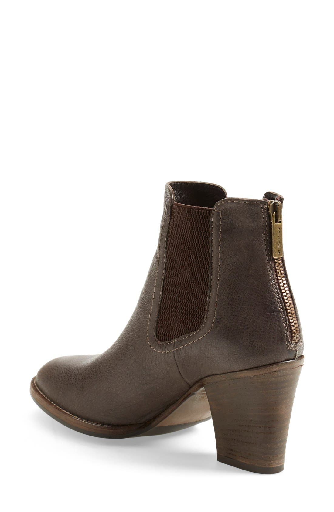 'Fairly' Weatherproof Ankle Bootie, Alternate, color, VOLCANO LEATHER