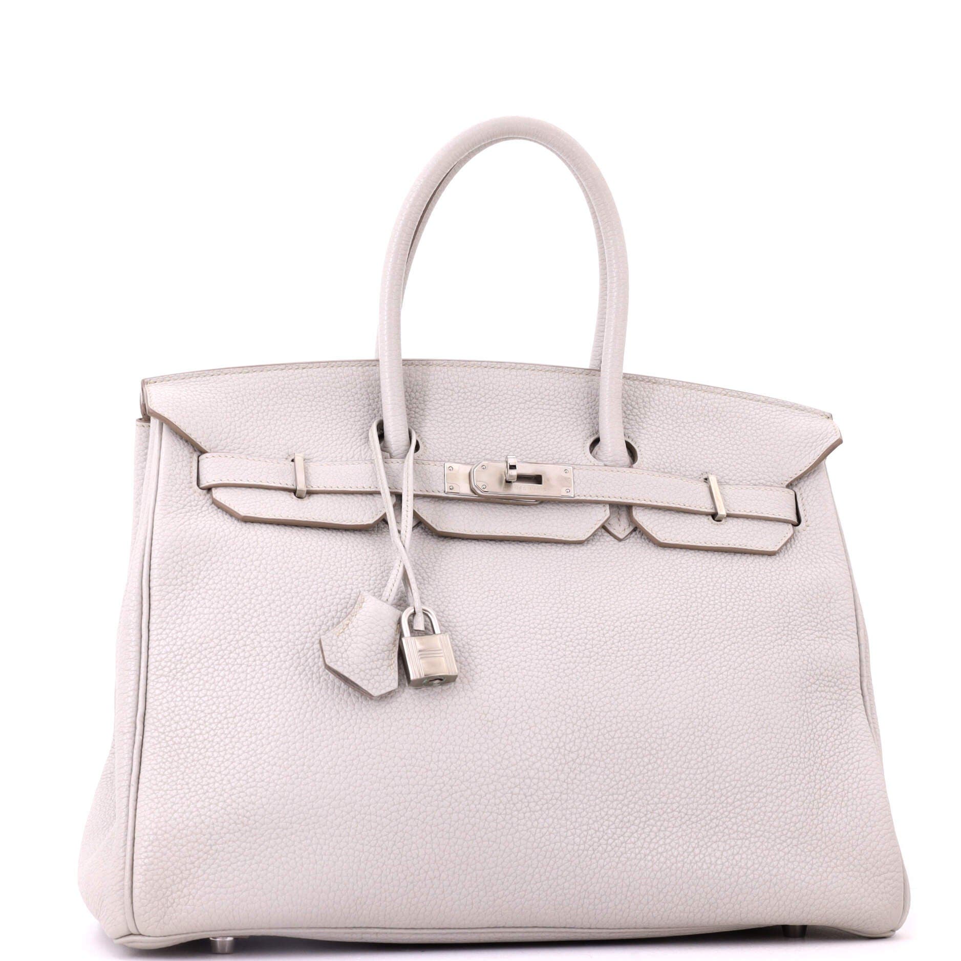 Pre-Owned Hermes Birkin Handbag Grey Togo with Palladium Hardware 35, Alternate, color, Gris Perle