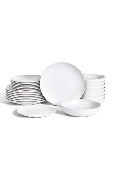 Mia Stoneware 24-Piece Dinnerware Set