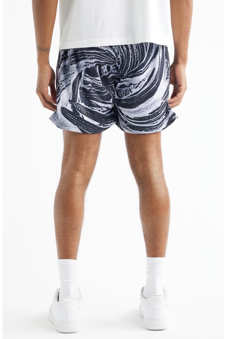 Splash Mesh Shorts, Alternate, color, BLACK