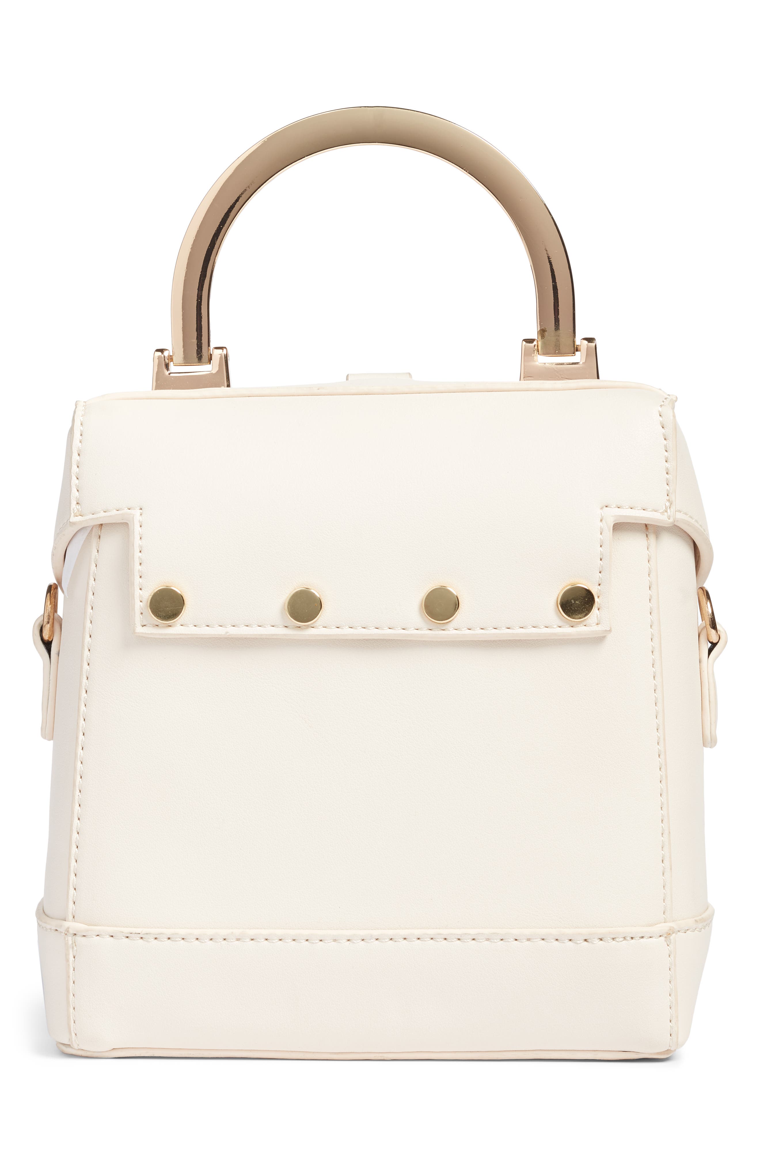 Street Level Top Handle Studded Bag, Alternate, color, 