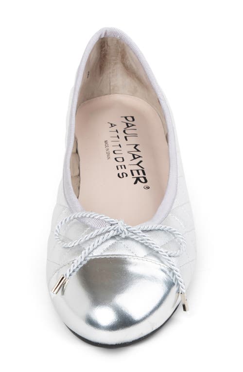 Paul Mayer Cap Toe Quilted Ballet Flat