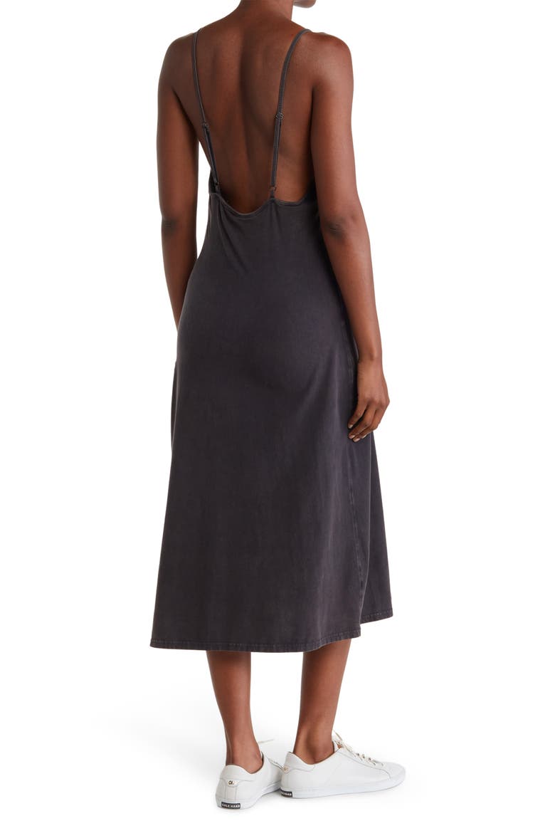 Hot Shot Stretch Cotton Tank Dress, Alternate, color, BLACK