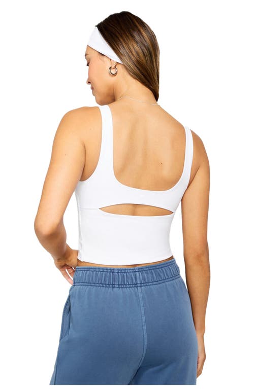 Fabletics Principal Built-in Bra Tank In White