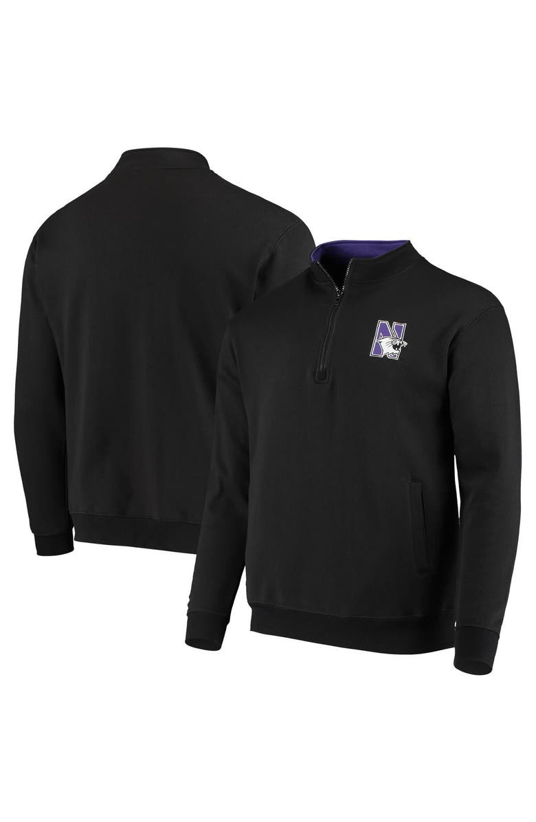 COLOSSEUM Men's Colosseum Black Northwestern Wildcats Tortugas Logo Quarter-Zip Jacket, Main, color, Black