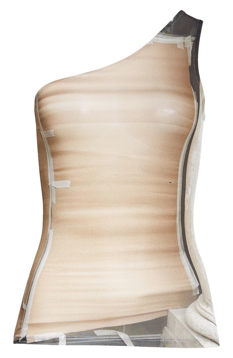 Paloma Wool Colu Construction Print One-Shoulder Top, Alternate, color, 