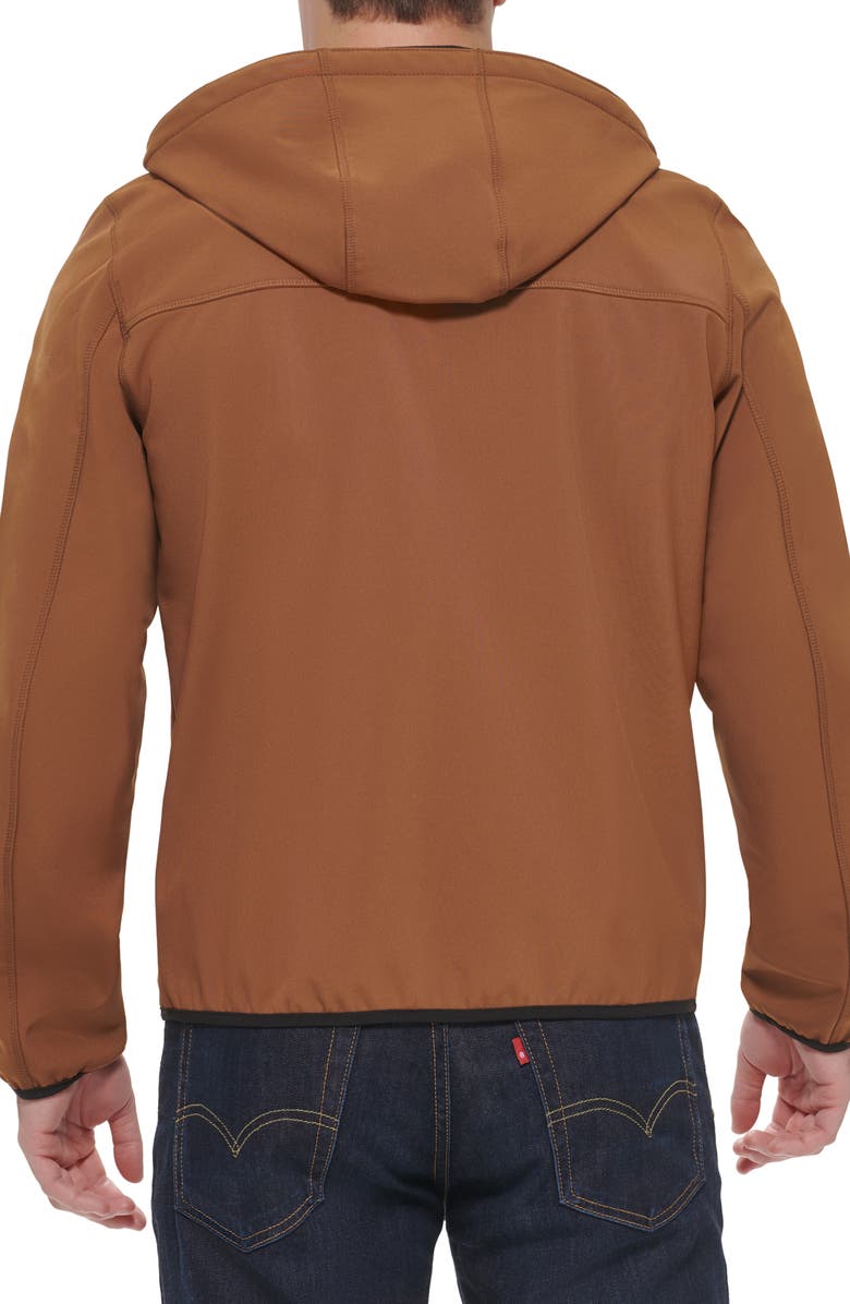 Levi's<sup>®</sup> Softshell Hoodie, Alternate, color, Brown/ Black