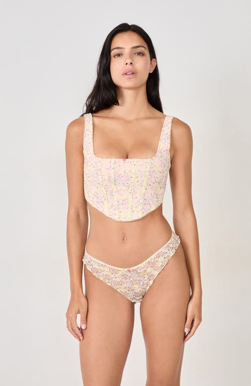 Etam Passionnelle Tanga Thong In White