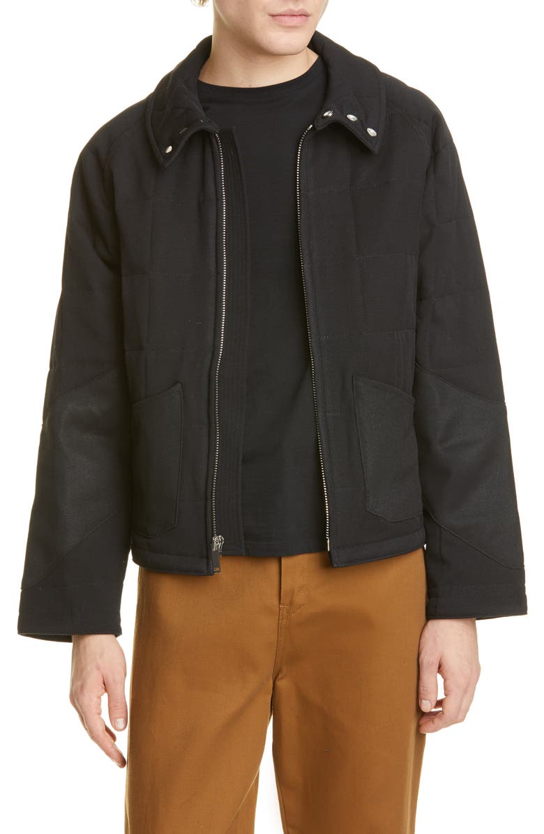 BILLY Los Angeles Quilted Wool Twill Jacket, Main, color,