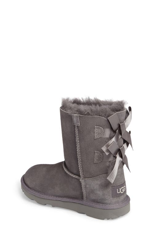 Ugg(r) Kids' Bailey Bow Ii Water Resistant Genuine Shearling Boot In Gray
