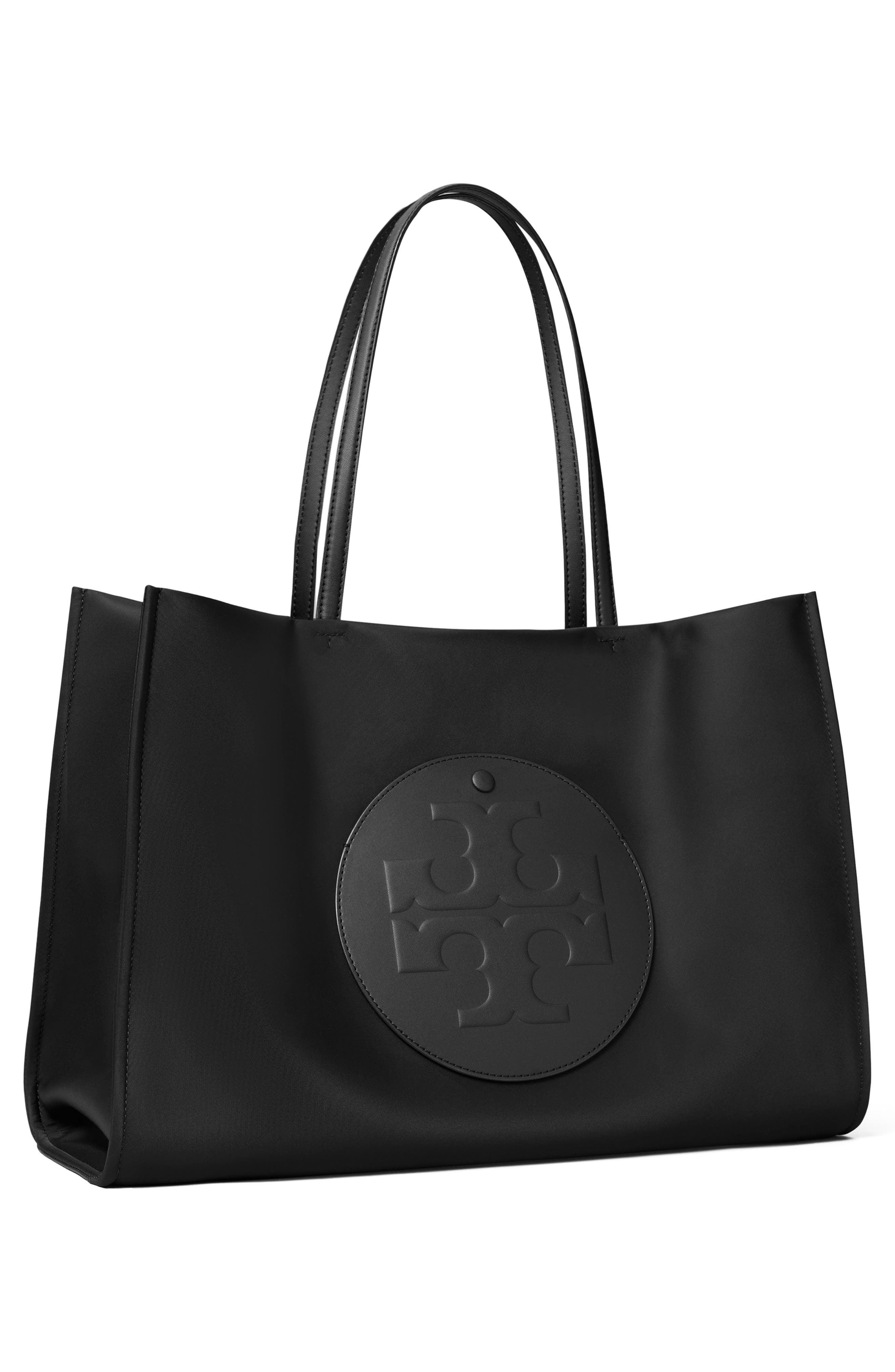 Tory Burch Ella Small Tote, Alternate, color, Black
