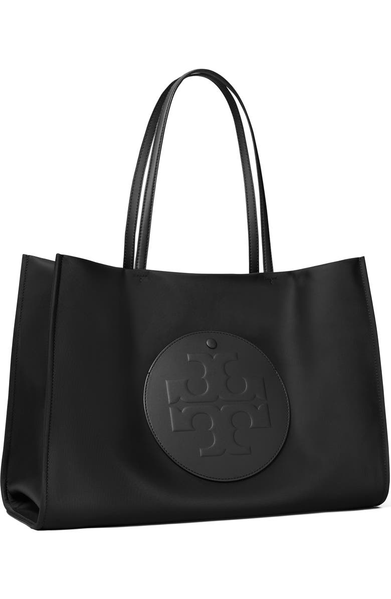 Tory Burch Ella Small Tote, Alternate, color, Black
