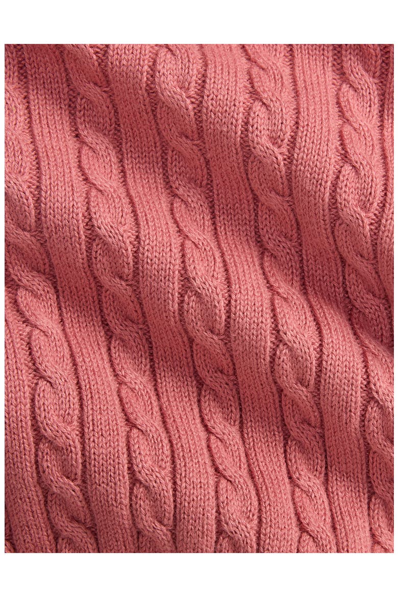 Kids' Mini Cable Cotton Cardigan, Alternate, color, CANVAS PINK