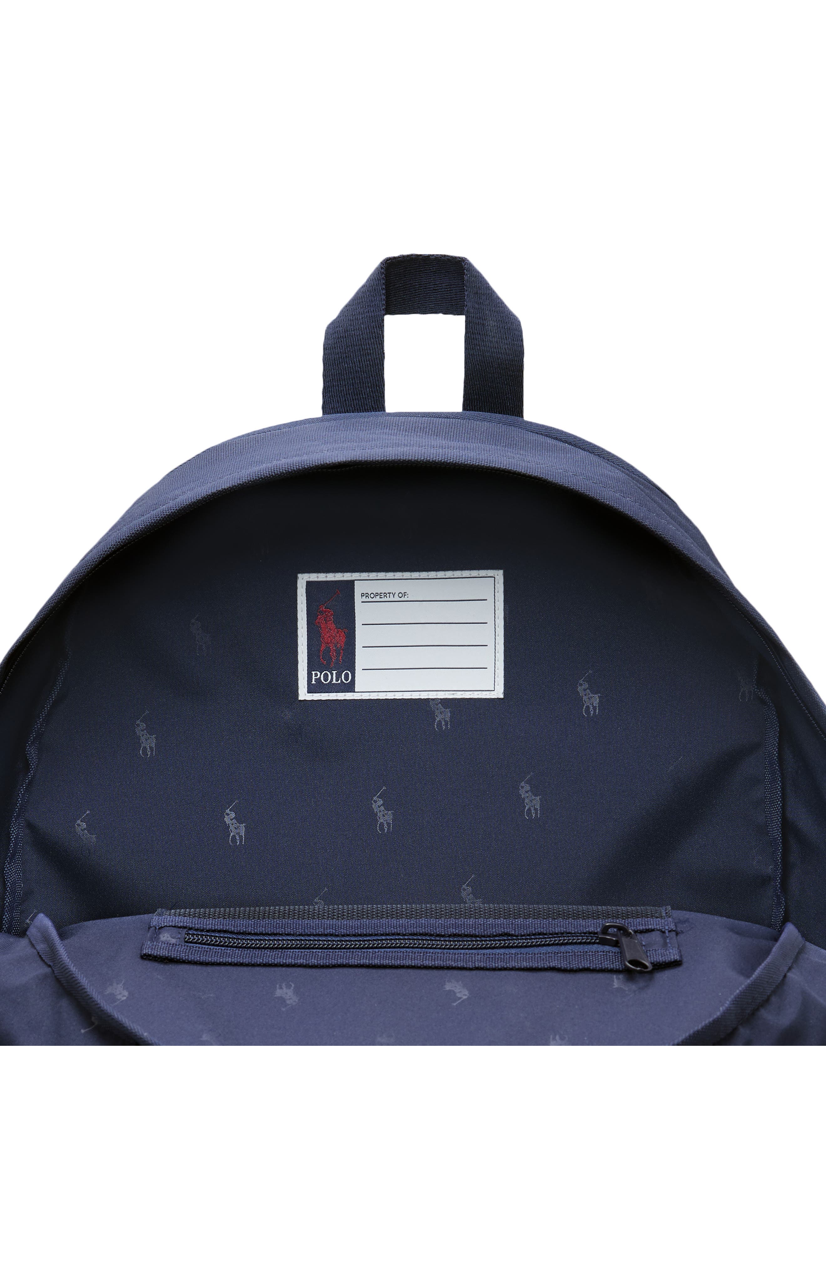 Polo Ralph Lauren Kids' Polar Bear Backpack, Alternate, color, Newport Navy