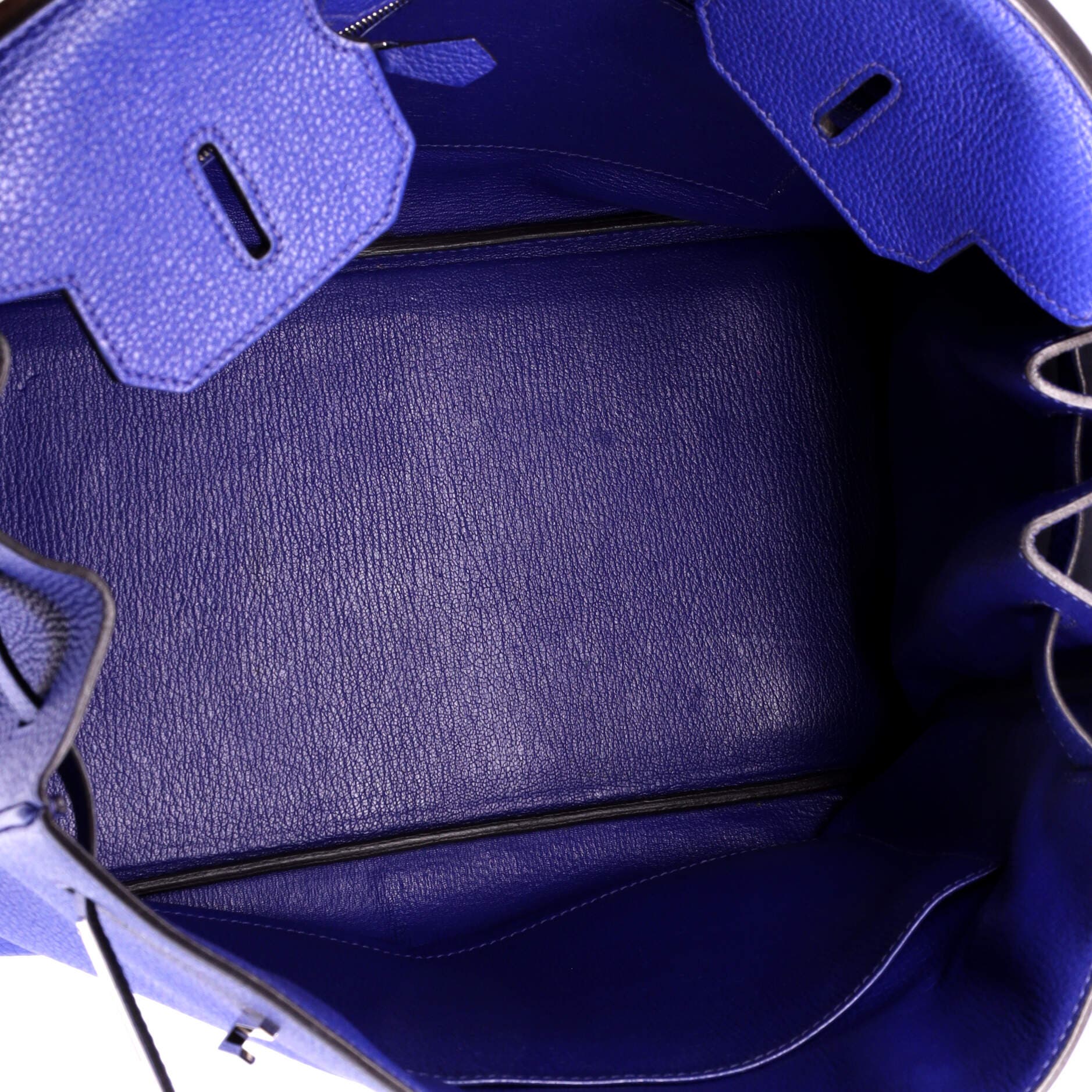 Pre-Owned Hermes Birkin Handbag Blue Togo with Palladium Hardware 35, Alternate, color, 