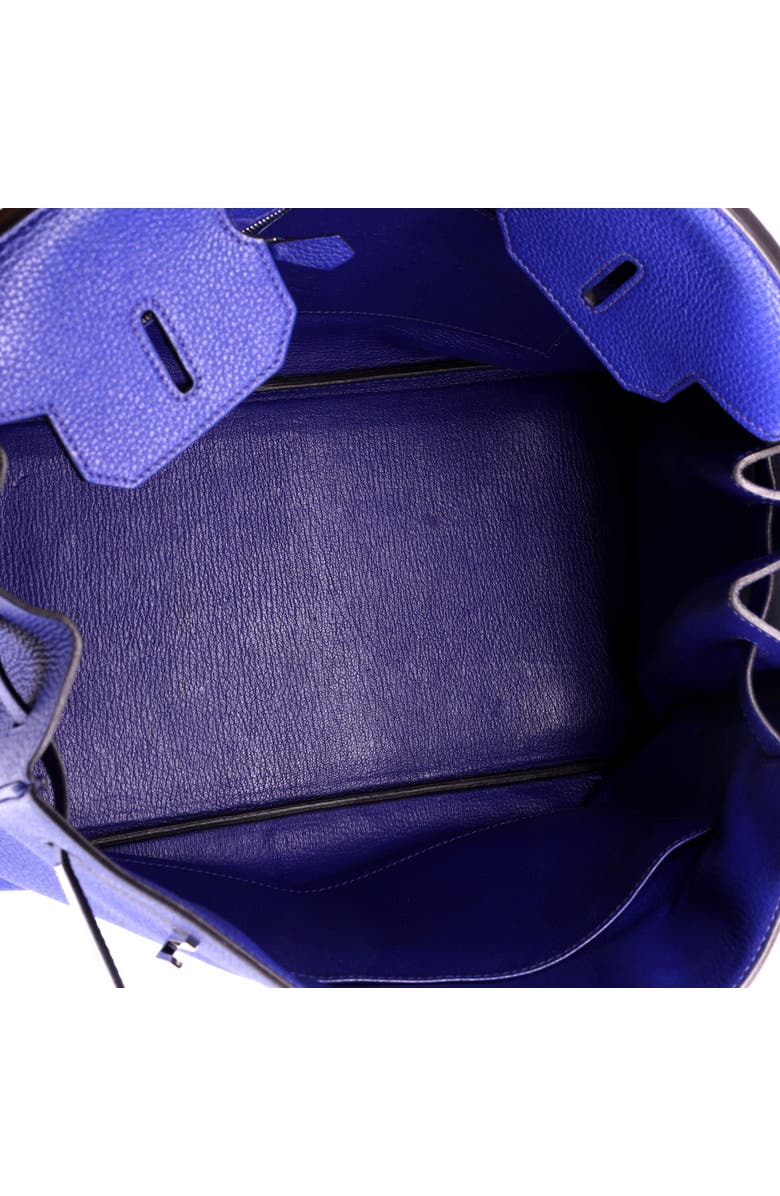 Pre-Owned Hermes Birkin Handbag Blue Togo with Palladium Hardware 35, Alternate, color, Bleu Electrique