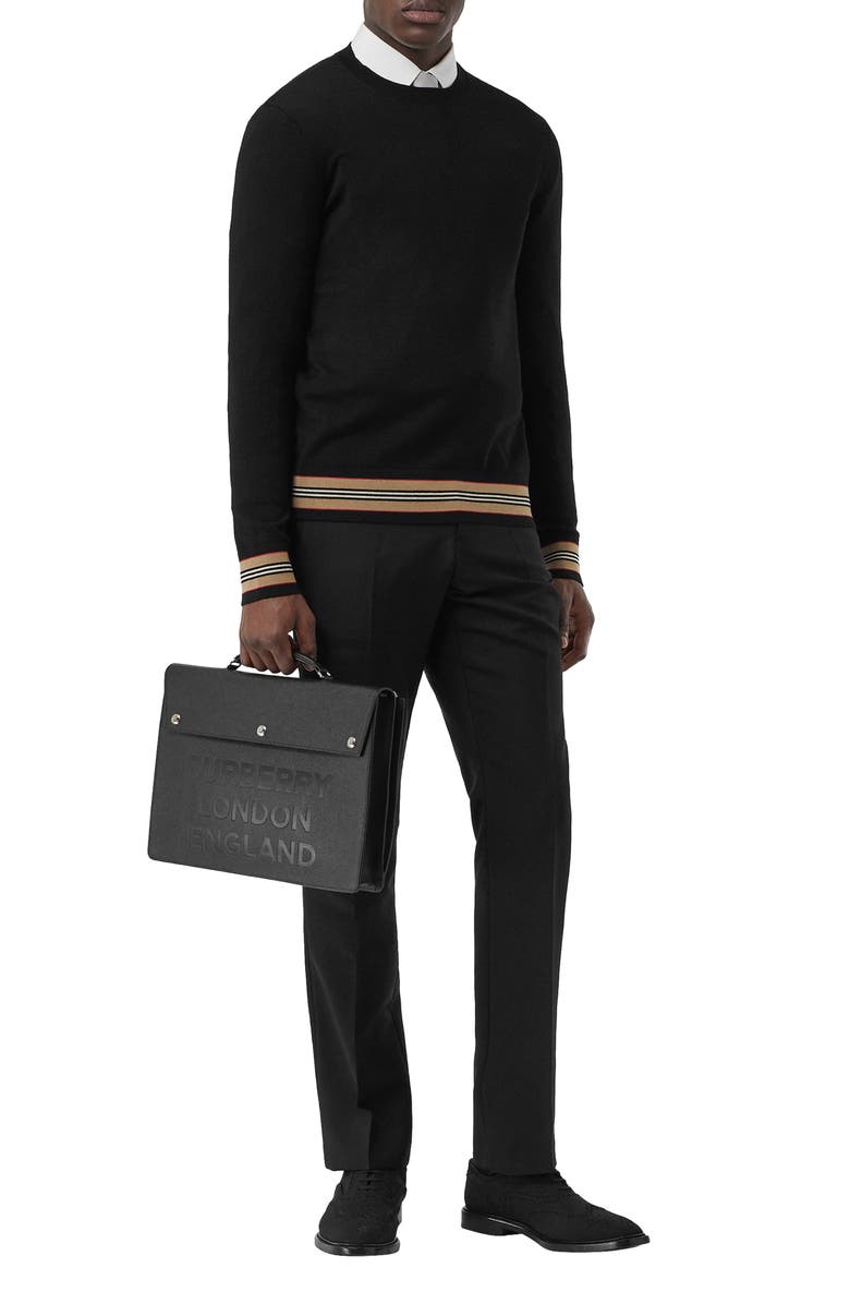 Burberry Barner Crewneck Sweater, Alternate, color,