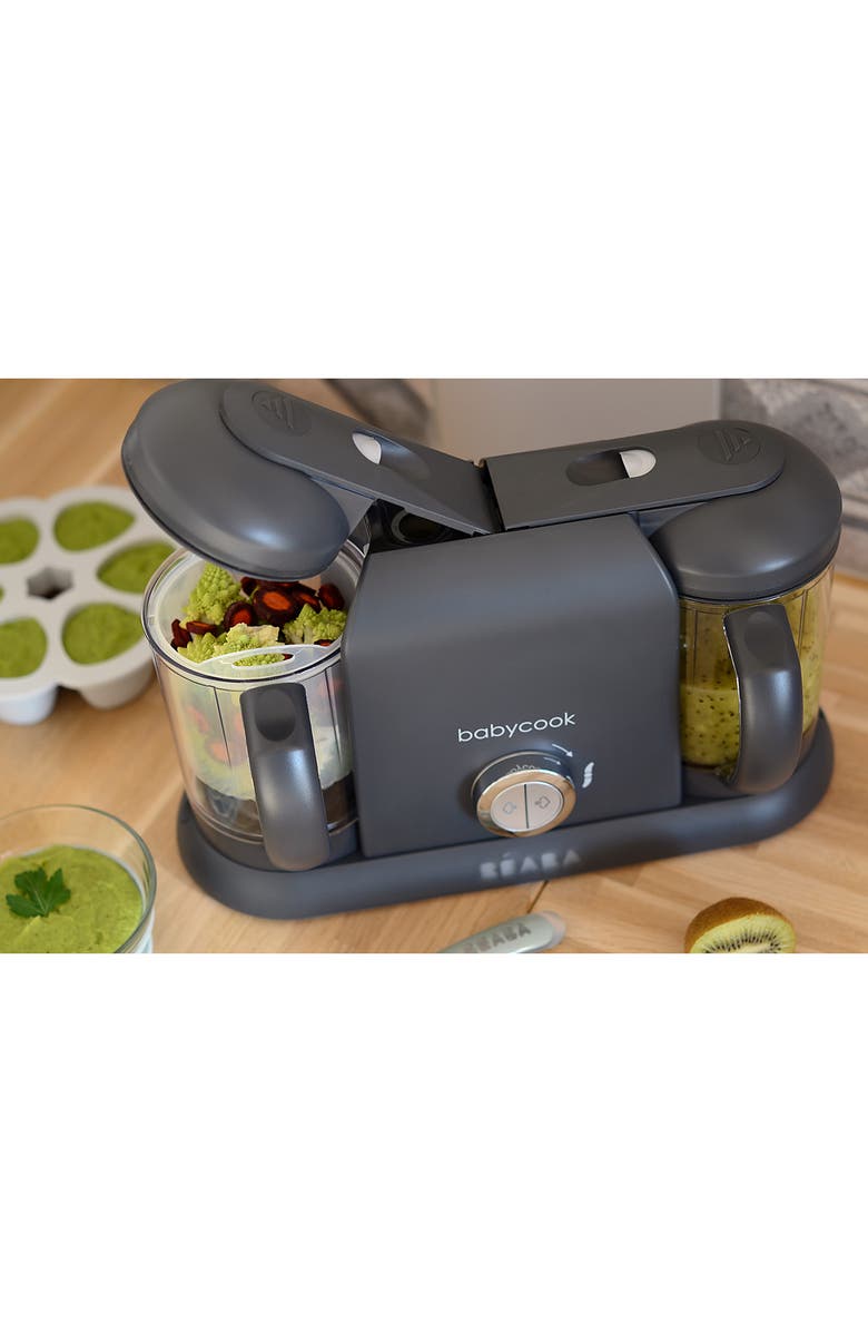 BEABA Babycook<sup>®</sup> Duo Baby Food Maker & Recipe Booklet, Alternate, color, Charcoal
