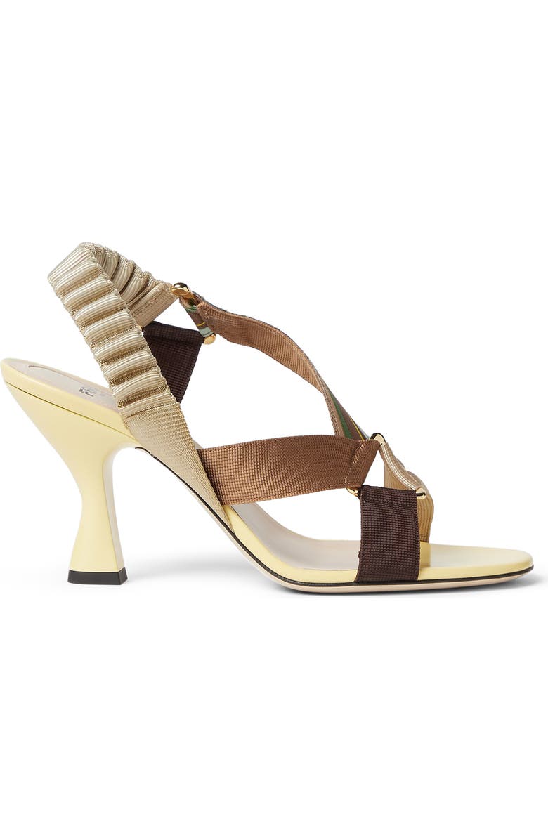 Fendi Colibri Slingback Sandal, Alternate, color, Yellow