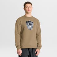 Nike Men's Nike Tan Las Vegas Raiders Swing Pass Rewind Club Pullover Sweatshirt