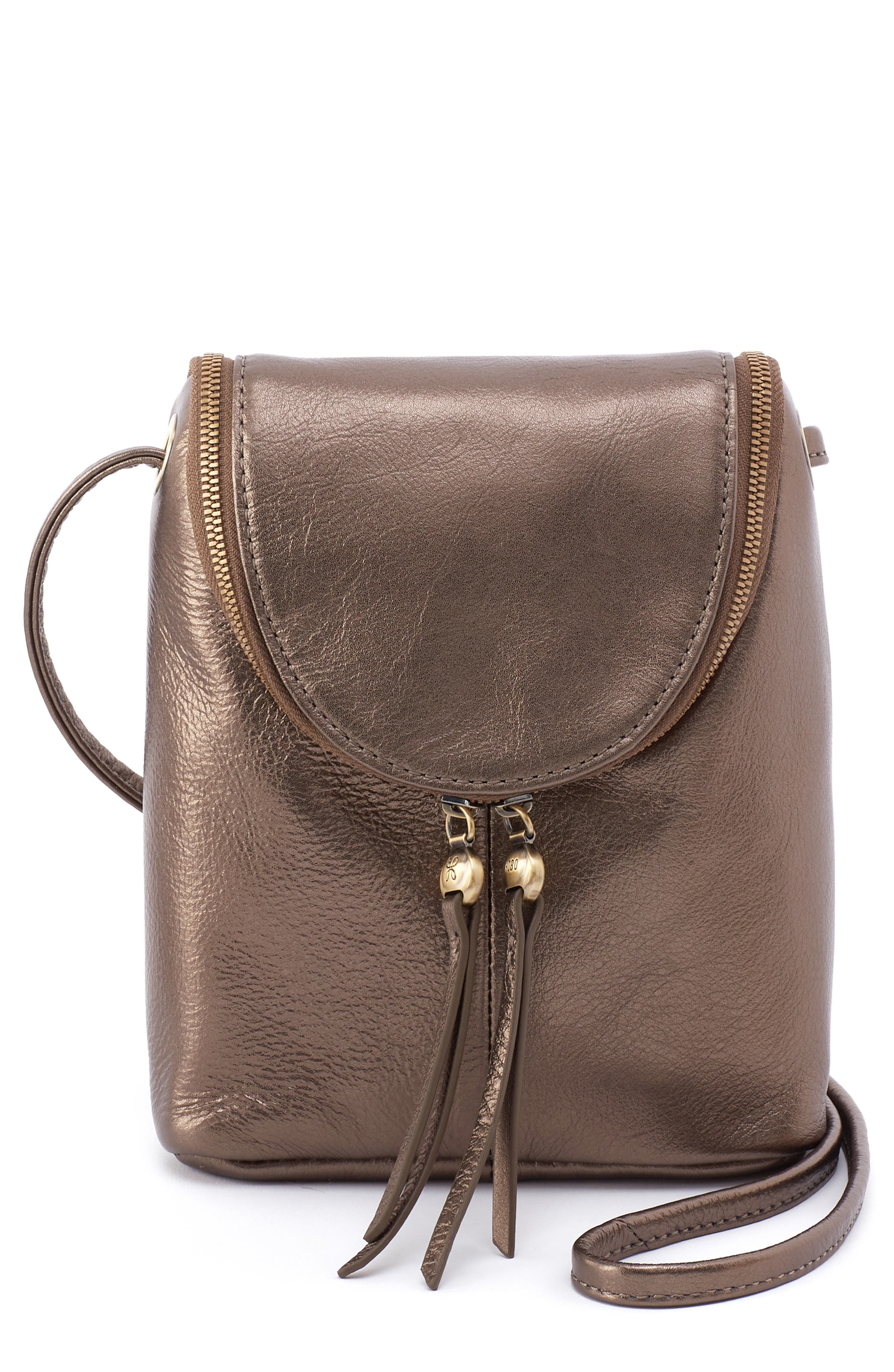 Fern Saddle Bag, Main, color, PEWTER