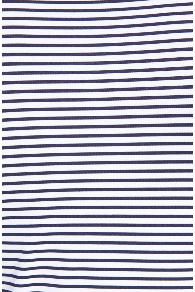 Miles Stripe Short Sleeve Stretch Jersey Polo, Alternate, color, WHITE/ NAVY