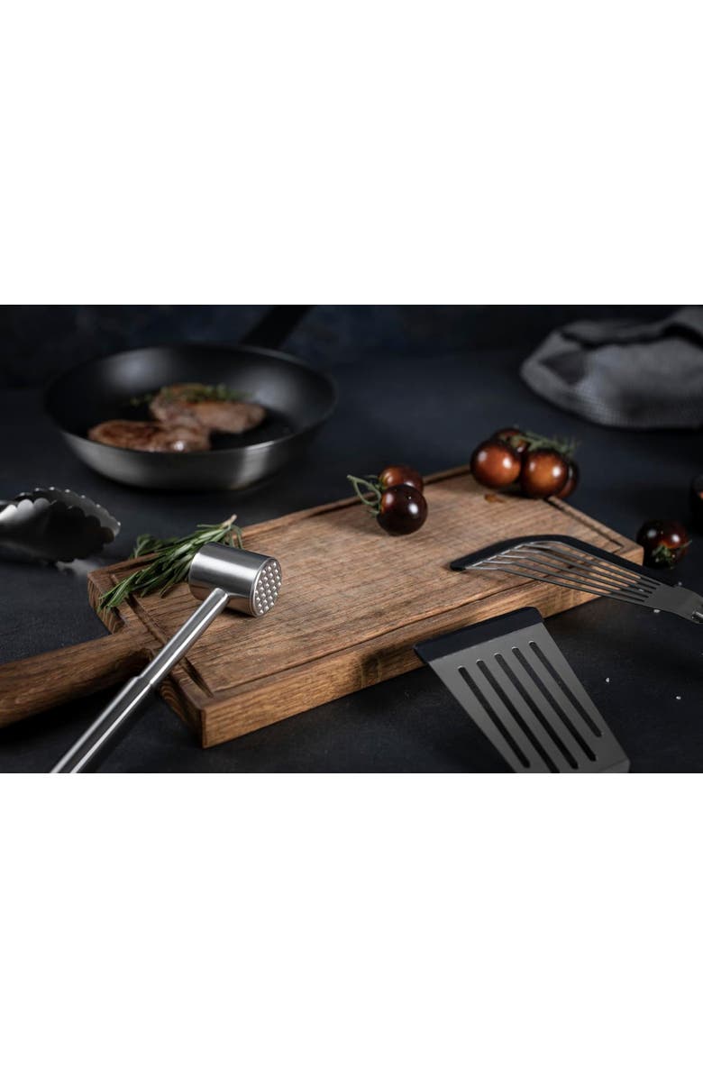 Kuhn Rikon Essential Soft Edge Turner Spatula with Flexible Silicone Blade, Alternate, color, Black