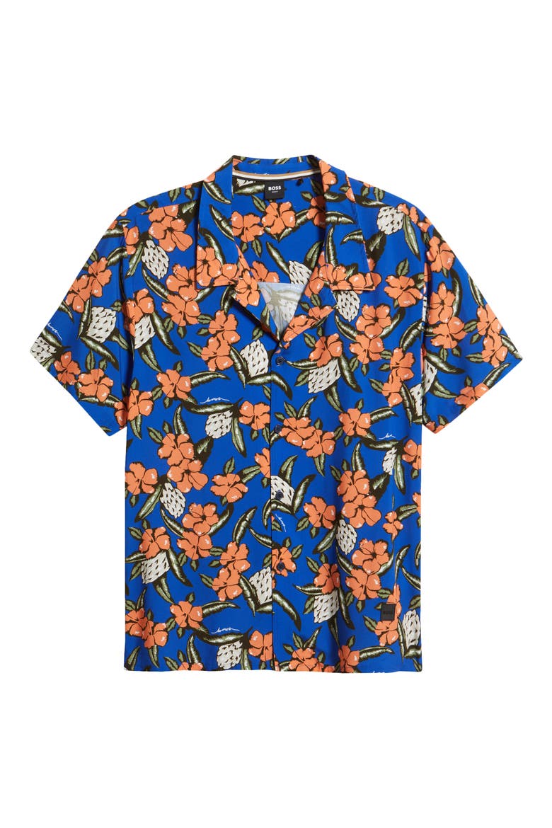 Beach Camp Shirt, Alternate, color, MEDIUM BLUE