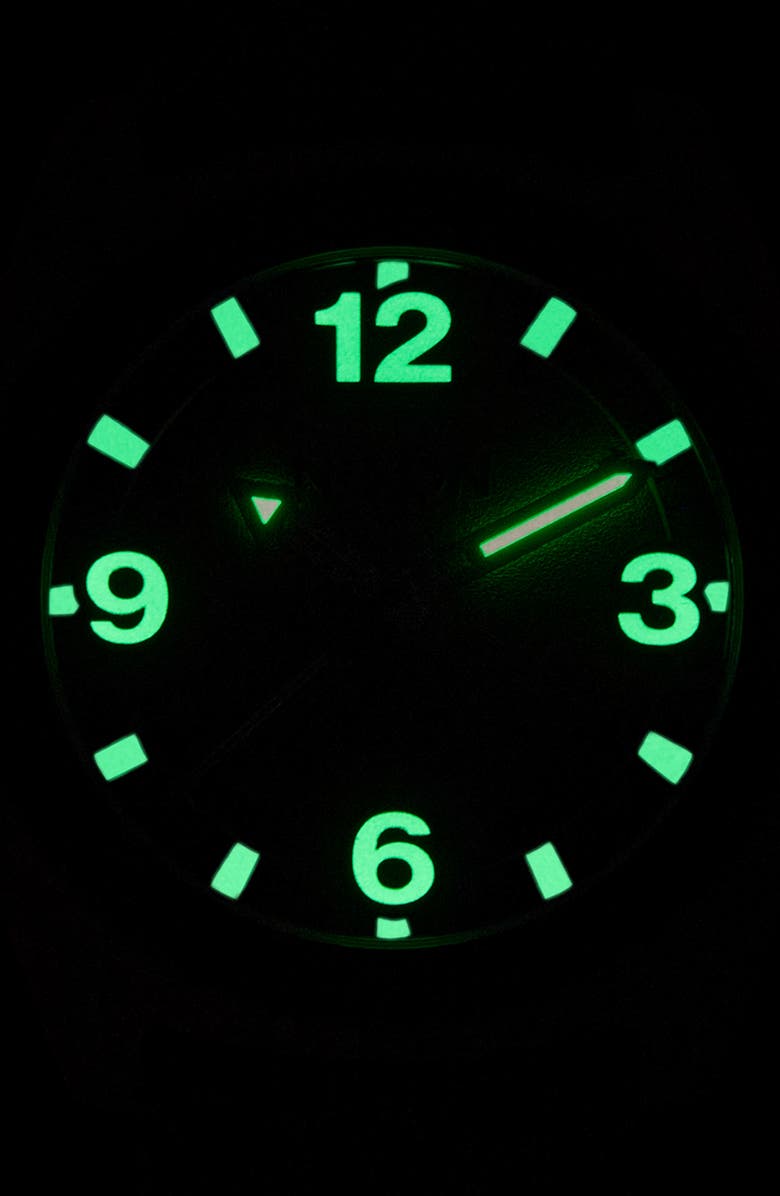 Nixon Clutch Webbing Strap Watch, 42mm, Alternate, color, All Matte Black / Black