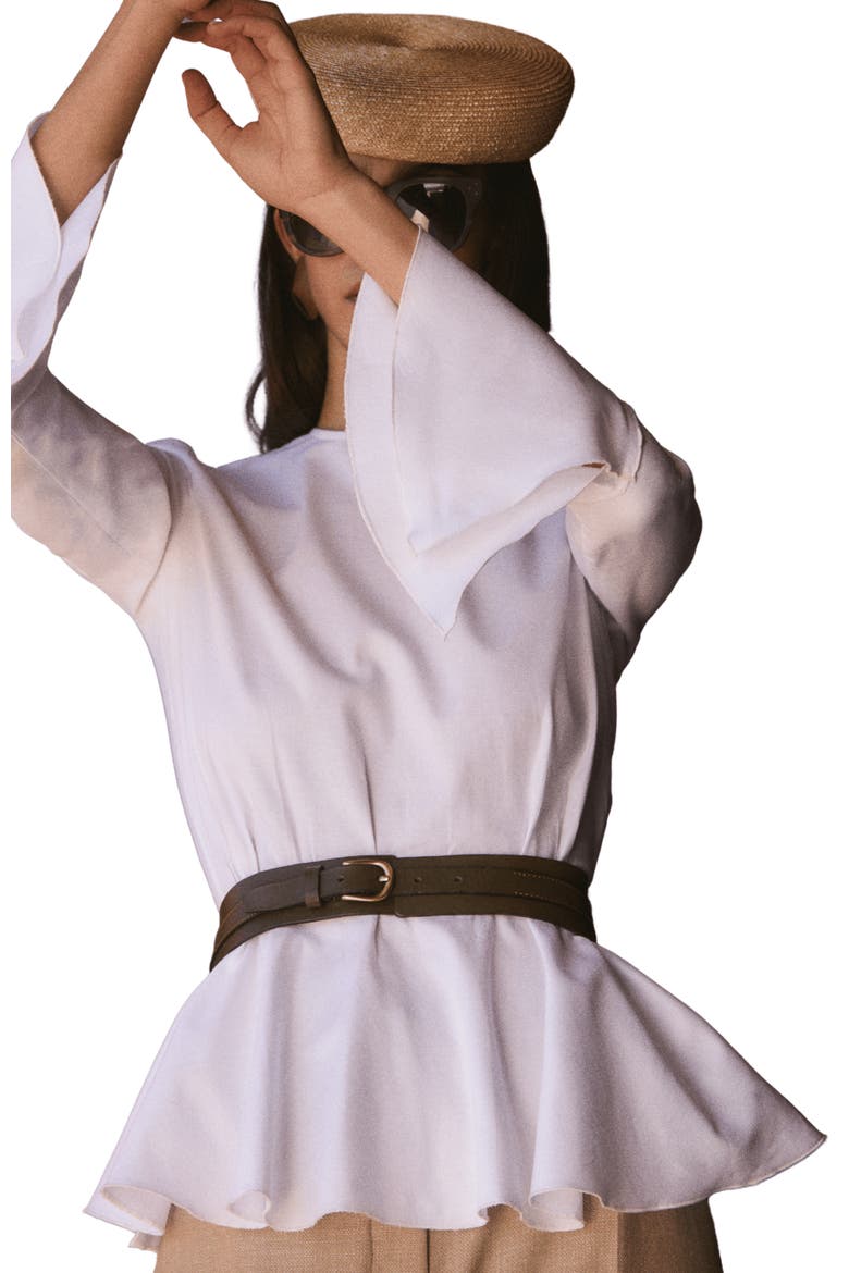 Pia White Shirt, Alternate, color, White