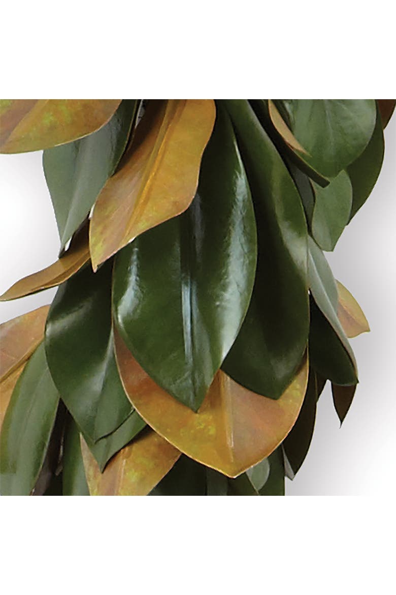 Grand Magnolia Leaf Garland 72", Alternate, color, Green