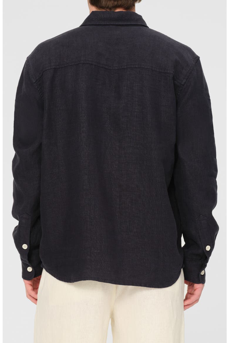 Dominick Button-Up Linen Shirt, Alternate, color, CLASSIC NAVY LINEN