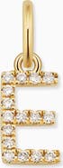 Oradina 14K Gold My Letter Diamond Pendant Charm