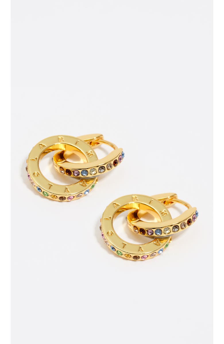 Bimba y Lola Logo Double-Hoop Earrings, Alternate, color, 