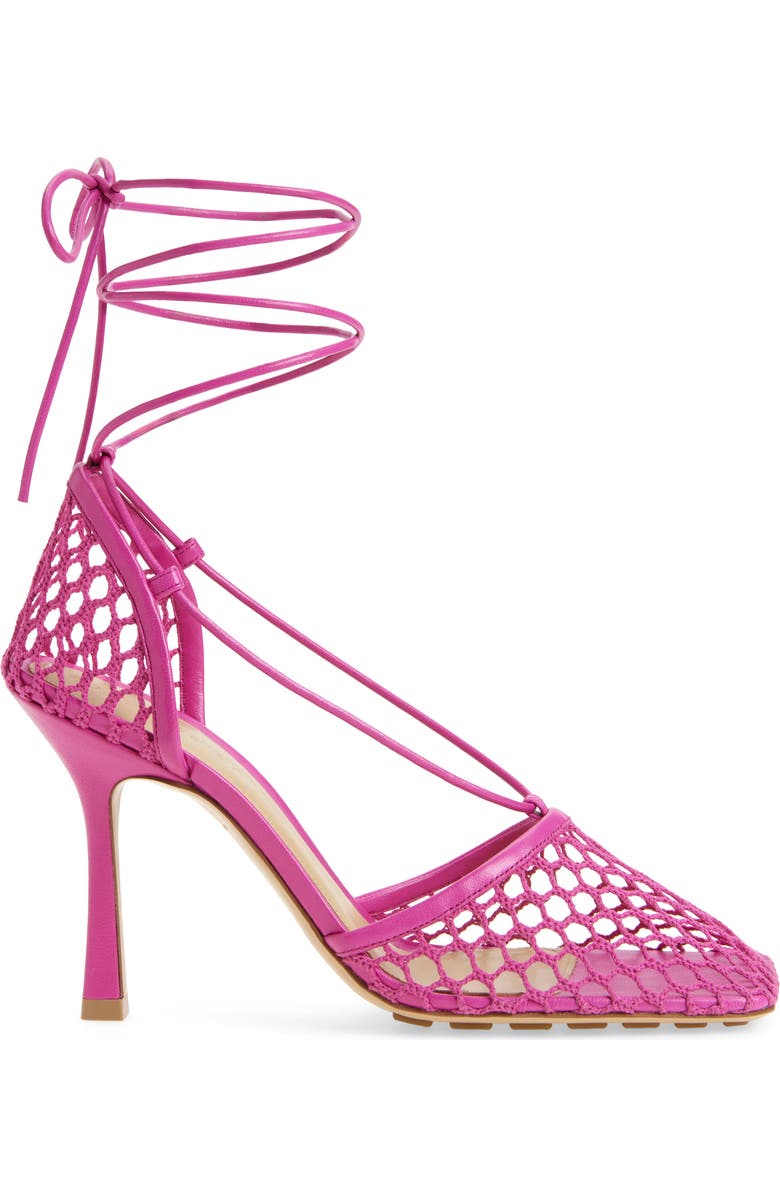 Bottega Veneta Stretch Lace-Up Sandal, Alternate, color,